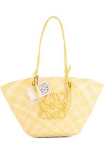 LOEWE GREEN ANAGRAM RAFFIA