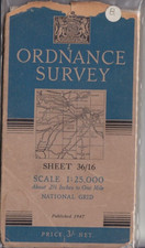 Ordnance Survey 1:25,000 Provisional Series Cloth Map NT16 Balerno