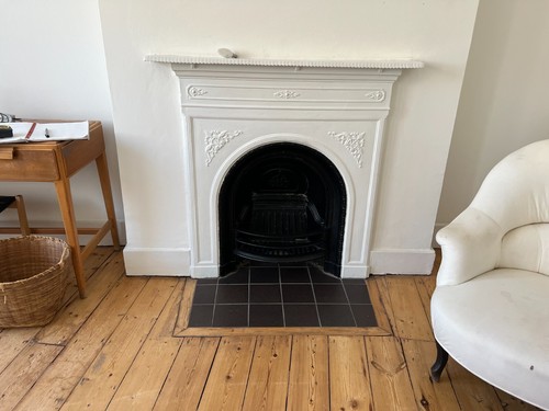 Victorian metal fire surround - metal,