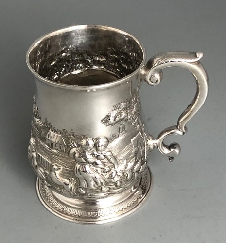 George iii solid silver mug - iii,