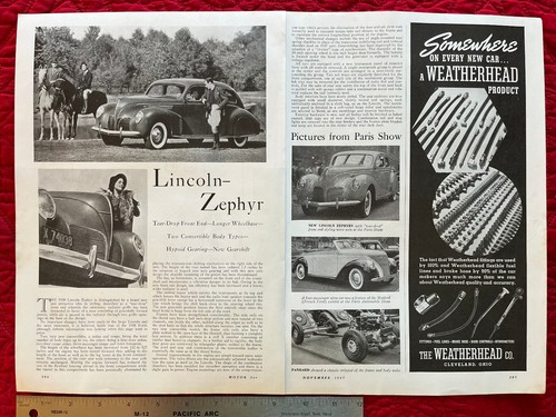 1938 lincoln zephyr - lincoln, 2