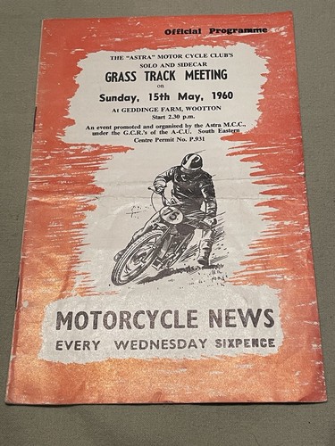 1960 motor cycle - cycle, track