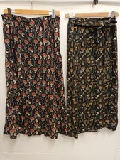 2 x Disturbia skirt Mushroom Wrap Skirt Mushroom & Moon Button Skirt UK Size 16 
