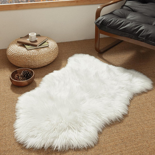 Ashler faux fur rug fluffy - fur,