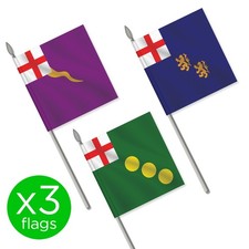 3 X FLAGS English Civil War