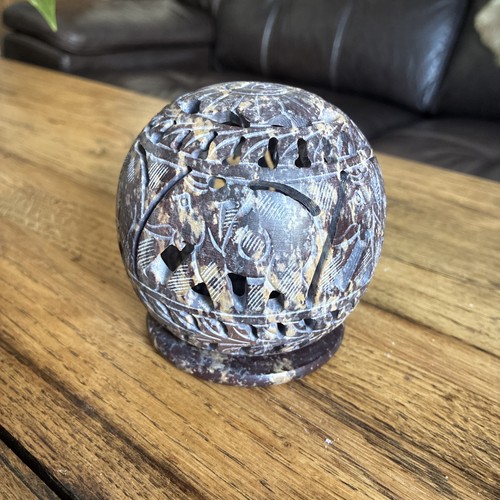 Vintage hand carved soapstone - vintage,