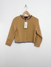 Zara Camel Brown Knit Cardigan