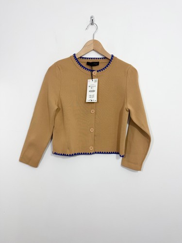 Zara camel brown knit cardigan - zara,