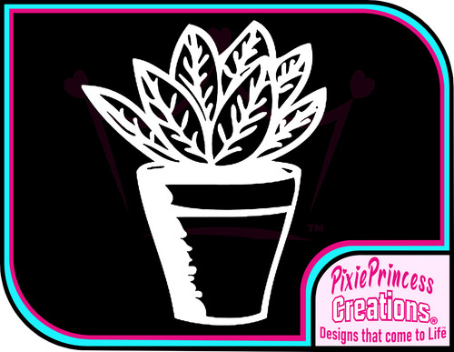 Flower plant pot - flower, vinyl