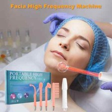 4in1 High Frequency Facial Machine Therapy Electric Wand Acne Treatment Beauty