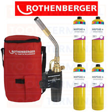 Rothenberger Plumbers Hot Bag - Superfire 2 Soldering Torch 4 Mapp Map Brazing