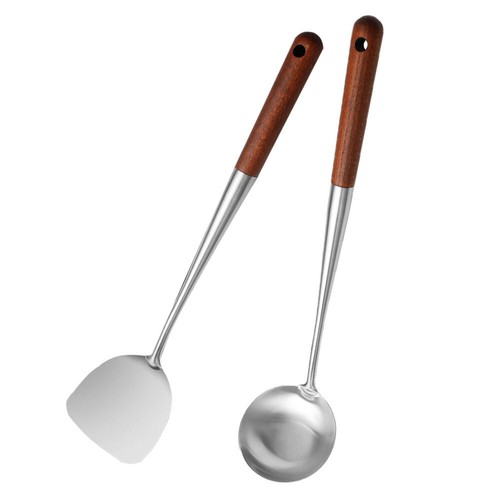 Spatula and ladle cooking tool - and,