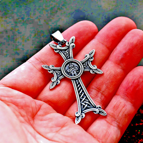 Big celtic viking cross - big,