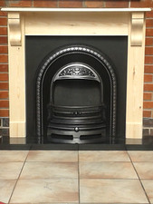 Fire surround with corbels / pine mantel, solid pine. Made to measure extra cost