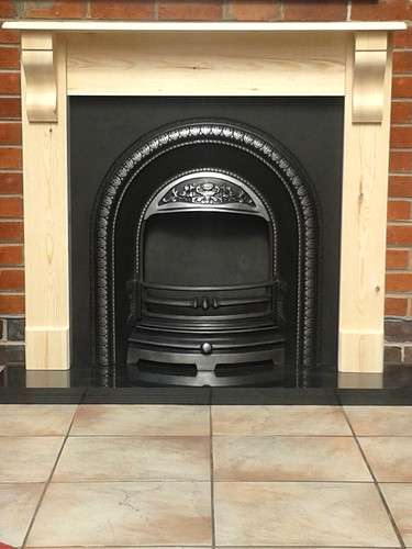 Fire surround with corbels - , /