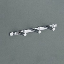 Chrome Brass Bathroom Towel Hooks Rack Wall Door Mount Coat Robe Hat Hangers Bar