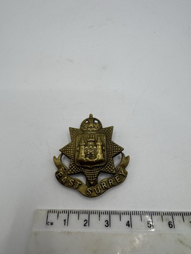 East surrey regiment cap badge - east,