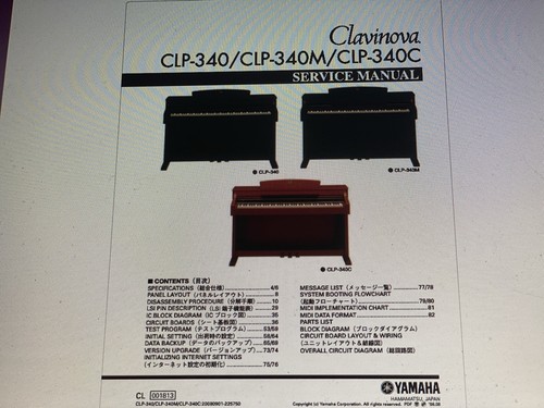 Yamaha clp 340 - clp-340, manual