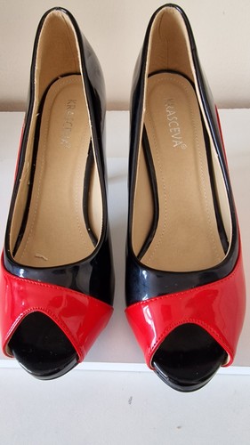 Krasceva red black patent - krasceva, red/black