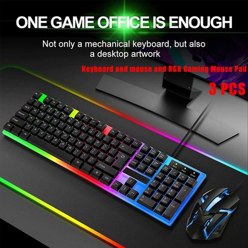 3pcs rgb gaming keyboard - gaming, mouse