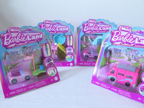 New barbie land mini - barbie, x4