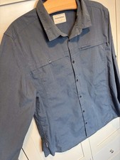 Craghoppers Solar shield  Blue  Kiwi Trek Long Sleeve Shirt - Size Xl