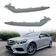 New Front Bumper Chrome Trim Molding PAIR L&R For Mercedes W212 E350 2014-2016