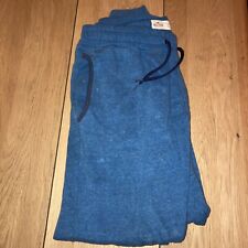 Men's Hollister Jogging Tracksuit Bottoms Blue Size Small