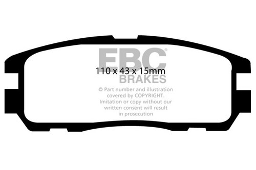 Ebc ultimax rear brake pads - ebc,