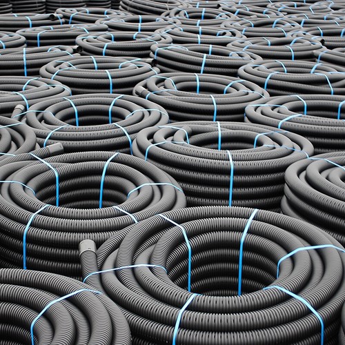 Land drain coils perforated - drain,