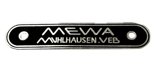 Typenschild mewa sidecar - sidecar, plate