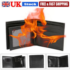 Trick Flame Fire Wallet Magician Stage Street Show Faux Leather Bifold Purse