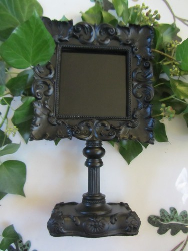 Black scrying mirror - black,