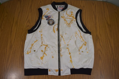 White painted jacket zip - white, vest