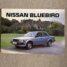 Nissan Bluebird Car Sales Brochure Uk Market 1985 Turbo ZX SGL GL DX