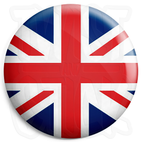 Union jack flag button - union,
