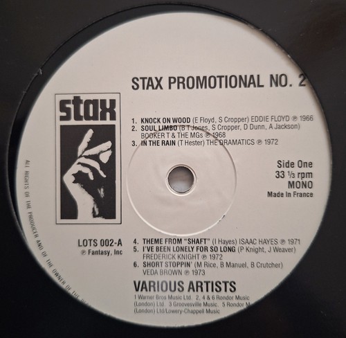 Stax promo rare vinyl - -,
