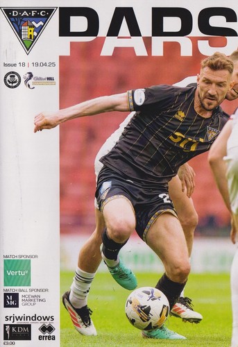 Football programme dunfermline - football,