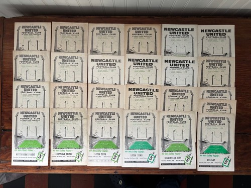 Newcastle utd home programmes - newcastle,