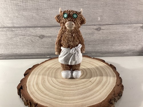 Plastic highland cow bath - plastic,