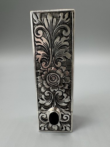 Antique etched floral amethyst - etched,