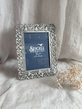 Vintage Silver Pewter Photo Frame Floral Iris Art Nouveau Style