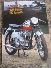 1959 TRIUMPH T120 BONNEVILLE MOTORCYLE 2001 ADVERT A4 FILE 41