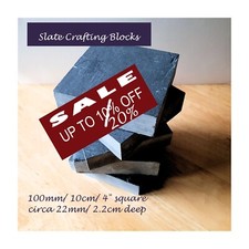 Slate Block For Crafting Thick Slate Block Slate Plinth 100mm 4inch Square Sett