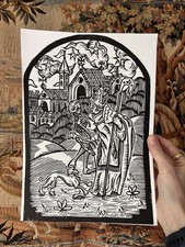 Memento Mori Lino Print A4 –