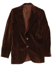 Vintage Mens 2 Button Velvet