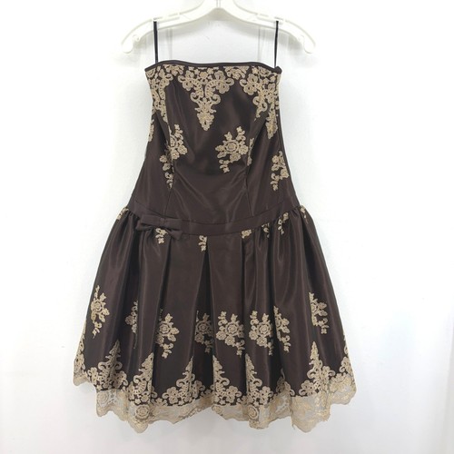 Jessica mcclintock brown satin - jessica,