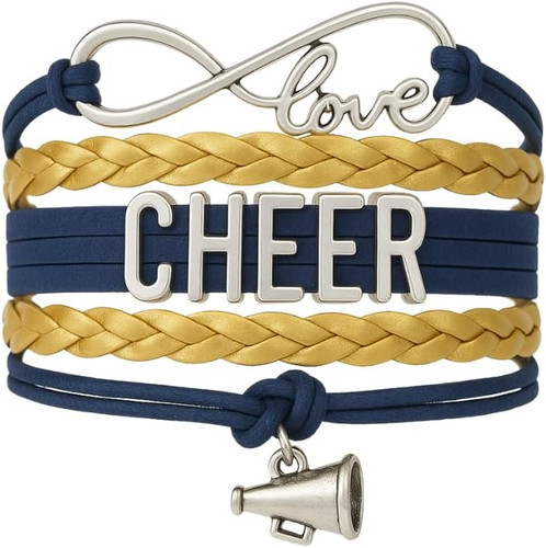 Cheer megaphone charm bracelet - megaphone,