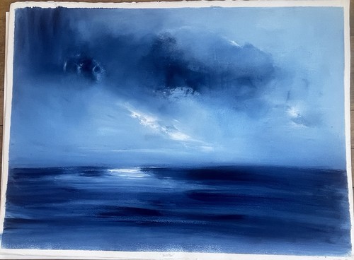Large abstract seascape - seascape, on