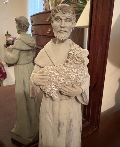 Francis resin figurine - st,